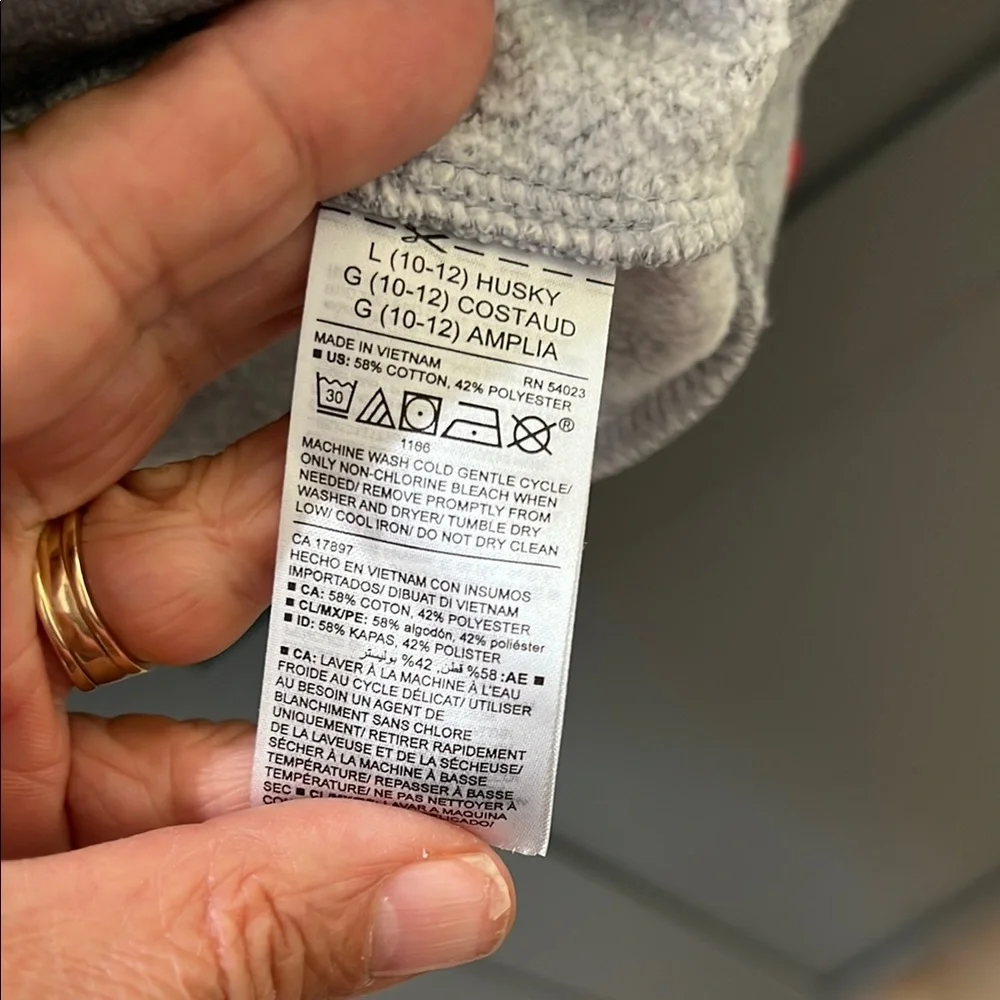 Old Navy Red and Gray Kids Hoodie